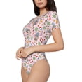 thumbnail image 3 of Picia Hello Summer With Gnome Womens One Piece Swimsuits Modest Tummy Control Bathing Suits Lace Up Slimming Swim Suit-XX-Large, 3 of 9