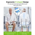 thumbnail image 3 of Silla de ducha FULLOT en forma de H para personas mayores y discapacitadas 227 kg, 3 of 8