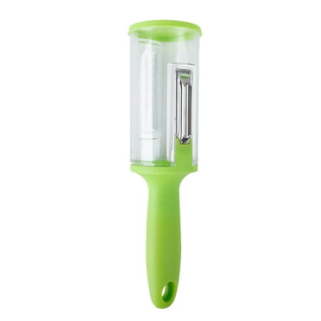 

Pro Swivel Peeler Potato Peeler with Catcher Food Peeler Finger Peelers for Kitchen 4 in One Stainless Steel Papaya Peeler Lettuce Roller Functional Storage Type Peeler Fish Scale Planer Household