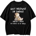thumbnail image 2 of 100% Cotton Unisex Cat Animal Shirts Graphic Tees for Women, Cute Funny Womens Oversized T Shirt Crewneck Short Sleeve Casual Tops, 2 of 5