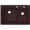 Espresso, variant on Swan Granite GRANITE Dual Mount Kitchen Sink (22" x 33") with 2 Faucet Holes