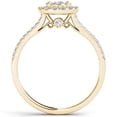 thumbnail image 3 of 1/2 Carat T.W. Diamond Split Shank Single Halo 10kt Yellow Gold Engagement Ring, 3 of 5