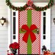 thumbnail image 4 of Cortina de puerta de tela con estampado de Papá Noel, decoración de puerta, cortina colgante de fibra de poliéster, decoración navideña, adornos navideños, regalos navideños, 4 of 6