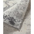 thumbnail image 3 of TOWN & COUNTRY LUXE Opaline Bold Marble Area Rug with Glam Metallic Ribbed Texture Pile, Charcoal Grey, 7'10"x10'2", 3 of 10