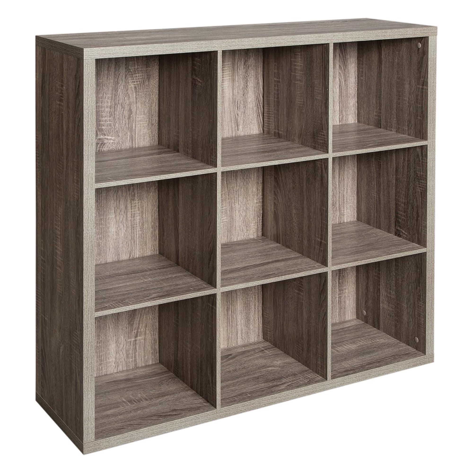 ClosetMaid 9 Cube Storage Shelf Bookshelf Organizer with Back Panel
