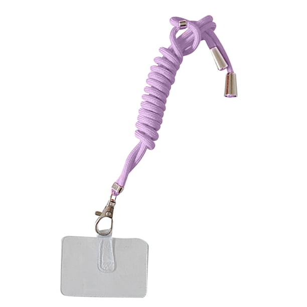 Cuerdas colgantes de nylon para teléfono móvil con tarjeta Cordones para el cuello desmontables Antipérdida Crossbody Collar Cordones Correa Accesorio para teléfono celular Púrpura Eigraketly EL022540-08