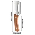 Kitchen Prep Set, Stainless Steel Shredder and Wood Handle Peeler ...