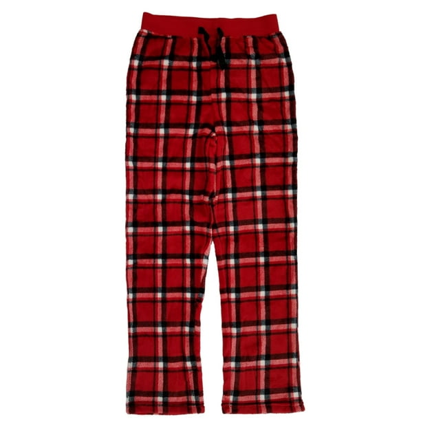 red plaid pajama pants