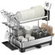 thumbnail image 1 of Estante para secar platos SONGMICS de 2 niveles para cocina con caño de desagüe, 1 of 9