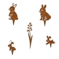 thumbnail image 2 of YWIYIUD 5Pcs Funny EasterBunny Silhouette Garden Stake Metal Rabbit Stake Garden Easter Decorations Welcome Signs Rabbits Happy Easter Spring Decor for Outdoor Festival Home Party Supplies, 2 of 6