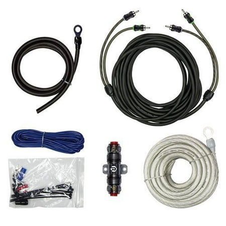Raptor R5AK8 600W 8 AWG Amp Kit With RCA Cable - Walmart.com