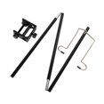 thumbnail image 4 of Camping Lantern Stand with Stake Double Hook, Easy to Install Durable Supplies Accs Lamp Bracket Lamp Pole for Garden Camping Outside Picnic Black, 4 of 10