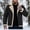 Black, variant on Men Faux Fuzzy Jacket Sherpa Lined Coat Suede Leather,Fleece Lining, Turn Collar,Zip Closure,Pockets,Warm Winter Coat,Windproof Men Coat