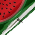 thumbnail image 4 of 3 Pcs Soft Bedding Set, Includes 1 Duvet Cover with Zipper And 2 Pillow Shams,Watermelon Red And Bright Full(79"×90"), 4 of 8