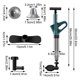 thumbnail image 2 of Toilet Plunger, High Pressure Spray With Real-time Pressure Gauge, Blockage Removal Tool, Stainless Steel Gas Plunger, Bathroom Toilet Plung, 2 of 4