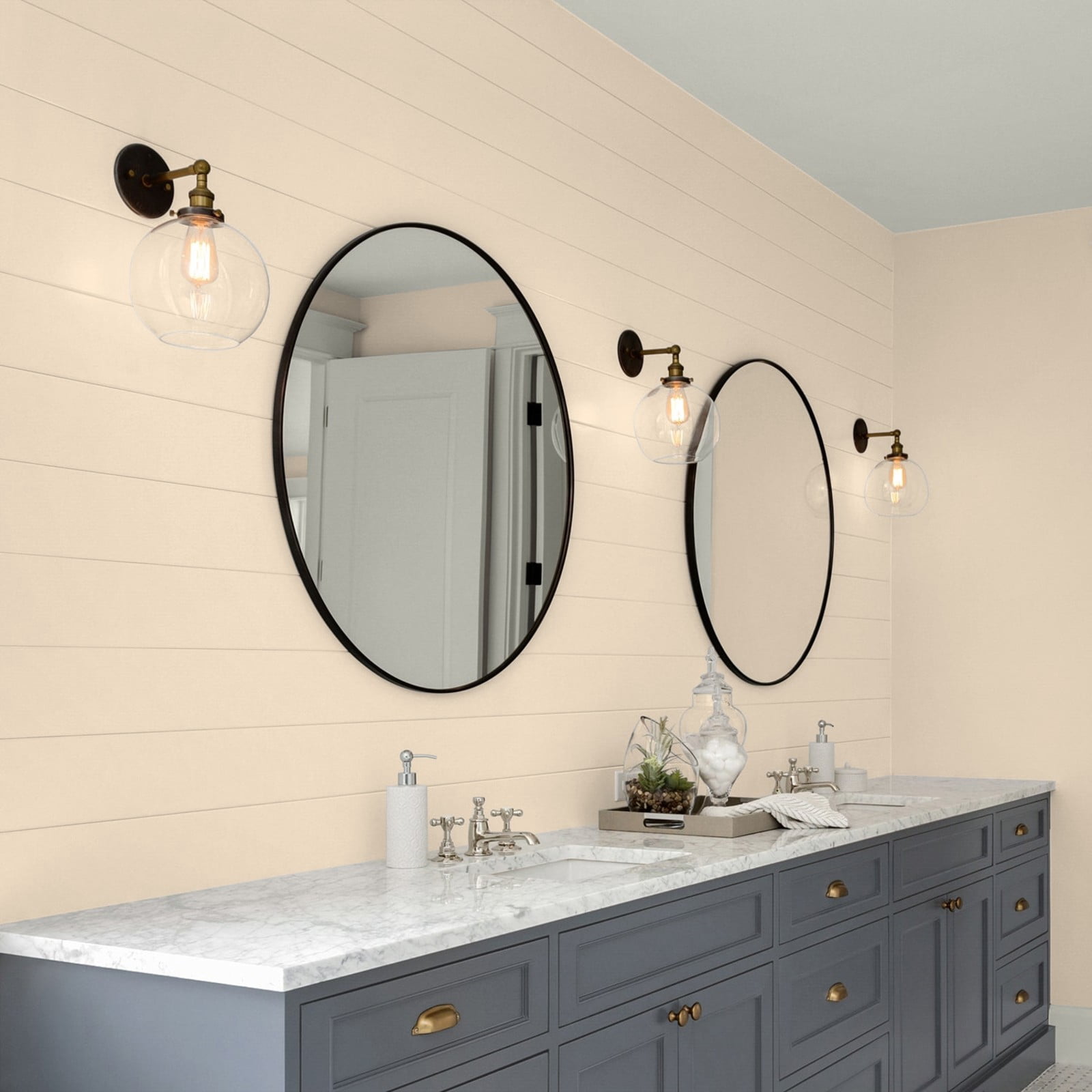 Glidden Glidden Kitchen Bath and Laundry Antique Parchment / Beige, Eggshell Interior Paint with Primer, 1 Gallon
