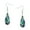 Earring, variant on Tear Drop Abalone Shell Pendant Necklace or Earring Rhodium Plated 17 Inch Snake Chain J0434