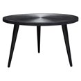 thumbnail image 1 of Diamond Sofa VORTEXCTBL Vortex Round Cocktail Table with Solid Mango Wood Top, Black Finish & Iron Legs, 1 of 1