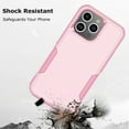 thumbnail image 6 of For iPhone 15 Pro 5G Case ,Sturdy Phone Case for iPhone 15 Pro 5G 6.1 inch ,Tiflook Shockproof Protection Heavy Duty Armor Hard Plastic & Rubber Rugged Bumper 2-in-1 Case Cover ( Pink ), 6 of 7