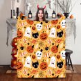 thumbnail image 5 of Yaoyar Halloween Throw Blanket Pumpkin Blanket Decorated Print Super Soft Plush Blanket for Couch Bed Sofa Chair and Cozy for All Seasons 100*130cm, 5 of 5