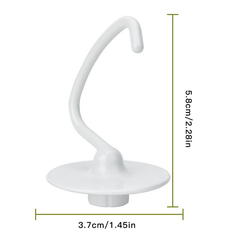 K45DH C-shaped Bread Dough Hook Replacement for Kitchen-Aid K45 K45SS KSM90 4.5  QT Stand Mixer 