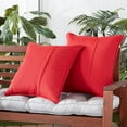 thumbnail image 2 of Sunbrella 20 in. Square Outdoor Throw Pillow (2-Pack) - Canvas Jockey Red, 2 of 6