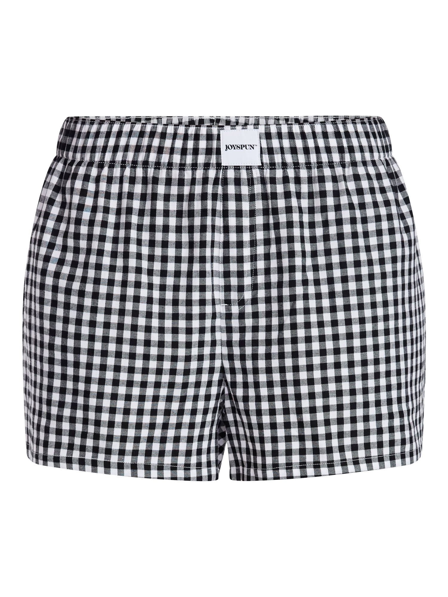Joyspun Women's Woven Pajama Boxer Shorts, 3'' Inseam, Sizes XS-3X