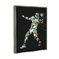thumbnail image 3 of Stupell Industries Abstract Throwing Football Pose Graphic Art Luster Gray Floating Framed Canvas Print Wall Art, Design by Arrolynn Weiderhold, 3 of 9