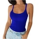 thumbnail image 2 of mfyjkho Camisetas Sin Mangas, Blusas Sin Mangas Ajustadas Con Cuello En U De Color Liso Para Mujer Tops Bohemios Para Mujer Xl, 2 of 6