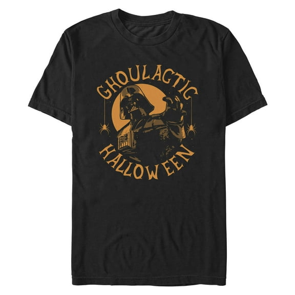 Men's Star Wars Halloween Ghoulactic Darth Vader Graphic Tee Black Medium