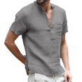 thumbnail image 1 of Chemise à Manches Courtes pour Hommes Été Décontracté Plage T-shirts Amples Tee Tops, 1 of 2