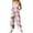 Light pink, variant on Women's Retro Christmas Print Sleeveless Button Jumpsuit - Fashion Casual One-Piece, Black Size L