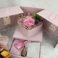 thumbnail image 3 of Deeceymbur Double Door Drawer Gift Box Floral Presentation Box for Jewelry Birthday Valentine's Day Gift Packaging Keepsake Box, 3 of 9