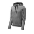 thumbnail image 3 of Sport Tek Male Mock Neck Hooded Pullover Black Hthr 2X-Large, 3 of 4