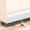White, variant on 2026 Upgrade 35.43 Inch Self-Adhesive PVC Door Draft Stopper, Brush Type Door Bottom Weather Stripping, Noise Reduction Dustproof Door Sweep for Bedroom Office Black