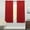 Red, variant on Ribcord Tailored Window Curtain Single Panel  63"x54"