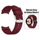 thumbnail image 4 of Banda de silicona para Samsung Galaxy Watch4 Smart Watchband Strap (rojo vino), 4 of 9