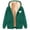 Blackish Green, variant on Bovemsi Sweatshirt for Women Fashionable And Casual Fleece Lined Thickened Warm Hooded Zip Up Hoodie