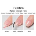thumbnail image 5 of KODIES, capa Base de fibra de GEL, fibra de vidrio para uñas, esmalte de Gel UV, reparación semipermanente, arreglo de grietas, Base de goma para uñas, fortalecedor de Gel, 5 of 5