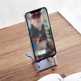 thumbnail image 3 of Ultra-Thin Foldable Phone Tablet Stand ABS Material Triangle Stable Universal Compatibility 4-11Inch Portable Home Office Travel Desktop Holder, 3 of 8