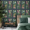 thumbnail image 3 of Fine Decor Silas Dark Blue Tropical Panel Wallpaper, 3 of 5