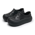 thumbnail image 1 of Guardoinrt Chaussures de Douche pour Femmes avec Tapis Roulant Antidérapant Trou Sensoriel Eau Propre Plage/piscine/usage par Temps de Pluie Noir 37 [Code standard], 1 of 6
