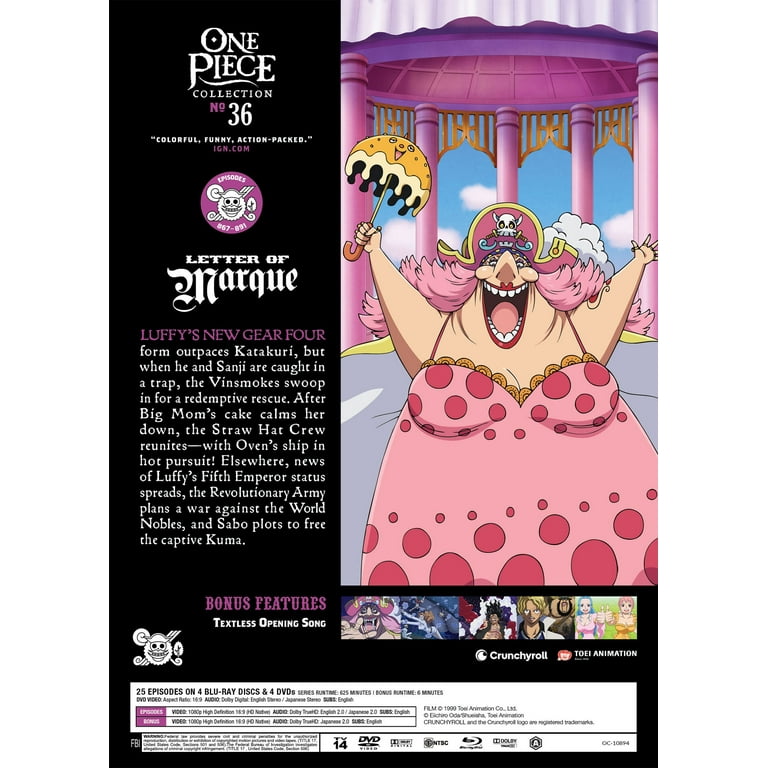 ONE PIECE DVDセット One Piece: Collection 36 (Blu-ray + DVD) New - Walmart.com