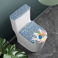 thumbnail image 2 of HELLHERO Easter Bunnies Toilet Lid Covers with Fits All Toilet Shapes 2 Pieces Toilet Lid Covers Set 17x21 Inches for Adjustable, 2 of 8