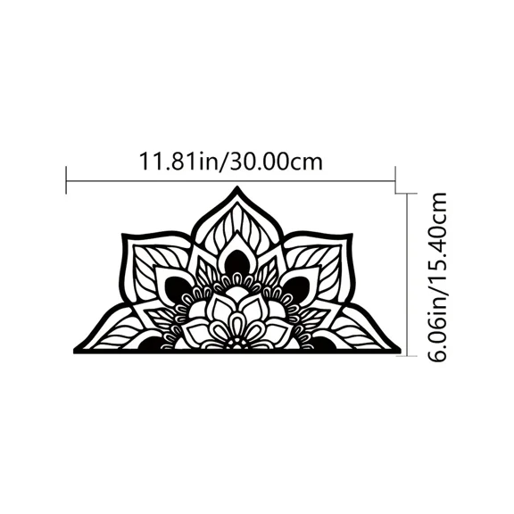 1pc Unique Lotus Flower Wall Art Home Room Bedroom Office Decoration, Large Metal Mandala Wall Decor decor metal wall hanging