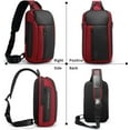 thumbnail image 6 of BANGE Waterproof Men's Sling Bag, Large Capacity Crossbody Backpack Durable, 6 of 10