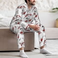 thumbnail image 7 of Salouo Koi Fish Print Button-Front Long Sleeve Pajama Set for Men, Soft 2Pjs Men's Long Sleeve Sleepwear-XX-Large, 7 of 7