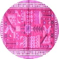 thumbnail image 1 of Ahgly Company Indoor Round Animal Pink Traditional Area Rugs, 7' Round, 1 of 4
