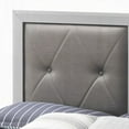 thumbnail image 2 of King Size Metal Platform Bed 52"H X 80"W X 85"D Durable No Box Spring Gray for Master Bedroom, 2 of 5