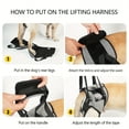 thumbnail image 4 of Dog Lifting Harness, Dog Support Harness For Back Legs, Soft Dog Support Sling For Injured Disabled Small, Medium Large Dogs, Dog Sling For Back Legs, Helps Arthritis ACL Recovery, 4 of 4